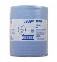 фото: Протирочный материал Kimberly-Clark WypAll L20 7356, общего назначения, в рулоне, 380м, 2 слоя, синий