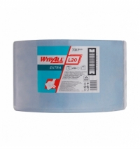 Протирочный материал Kimberly-Clark WypAll L20 7317, для сильных загрязнений, в рулоне, 380м, 2 слоя, синий