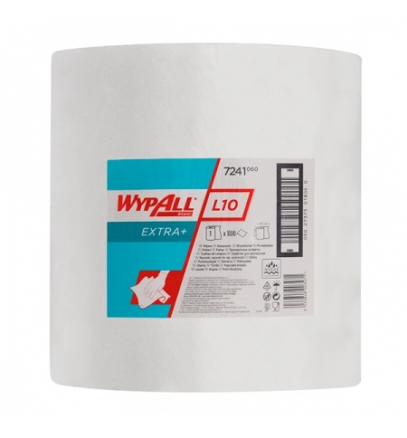 фото: Протирочный материал Kimberly-Clark WypAll L20 общего назначения, в рулоне, 380м, 1 слой, 7241, белый