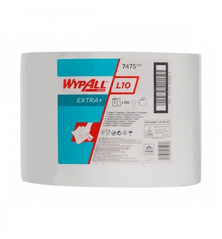 фото: Протирочный материал Kimberly-Clark WypAll L10 общего назначения, в рулоне, 570м, 1 слой, 7475, белый