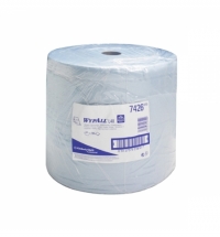 Протирочный материал Kimberly-Clark WypAll L40 7426, высокая впитываемость, в рулоне, 285м, 3 слоя, синий