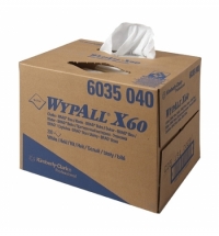 Протирочные салфетки Kimberly-Clark WypAll X60 6035 белые, 200 листов, 1 слой, 31.7 х 42.6см