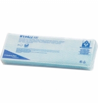 Протирочные салфетки Kimberly-Clark WypAll Х80 7565 листовые, 25шт, 1 слой, синие