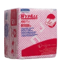 фото: Протирочные салфетки Kimberly-Clark WypAll Х80 Plus 19127 листовые, 30шт, красные
