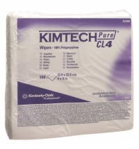 Протирочные салфетки Kimberly-Clark Kimtech Pure CL4 7646 100шт, белые, листовые